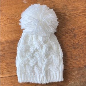 White Winter Hat